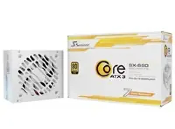 Seasonic Core GX-650 bílá / PC síťový zdroj / 2x PCIe / 650 W / modulární / 80+ Gold (SRP-CGX651-A5A32SF-W)