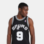 Mitchell Ness San Antonio Spurs NBA Swingman Jersey Spurs 2001 Tony Parker SMJYLG19018-SASBLCK01TPA pánské