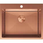 MEXEN - Solix ocelový dřez 1-bowl 600 x 500 mm, měď 6408601000-65