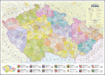 Česko - administrativní mapa nástěnná 1:500 000
