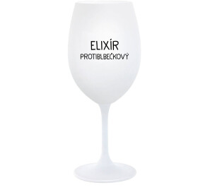 ELIXÍR PROTIBLBEČKOVÝ bílá sklenice na víno 350 ml