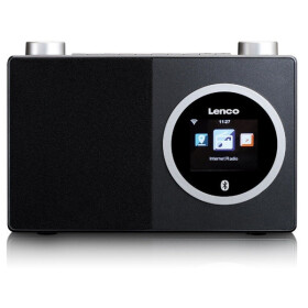 Lenco DIR-70BK / Internetové rádio / 3W / 3.5mm jack / Wi-Fi / Bluetooth (DIR-70BK)