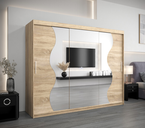 Šatní skříň Abi Mr Dveře: Dub sonoma, Rozměr: 250 cm, Korpus: Dub sonoma
