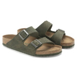 Žabky Birkenstock Arizona Vegan Microfaser Regular dámské a pánské Desert Dust Thyme se širokou stélkou (1024550) 50