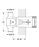 GROHE - Příslušenství Spodní díl podomítkového ventilu 29803000