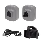 Světlo/blikačka přední FORCE COB 2.0 75LM USB, černé