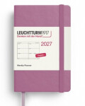 Týdenní plánovač Dusty Rose, Mini A7 2027, anglicky