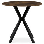 Kulatý jídelní stůl 80x80cm, mdf, old wood, HT-F4108 OLW