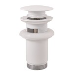 RAV Slezák - Výpusť umyvadlová CLICK-CLACK 5/4", Bílá matná MD0484BMAT MD0484BMAT