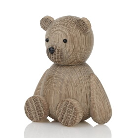 Lucie Kaas Dřevěná figurka Teddy Bear Oak Small, přírodní barva, dřevo