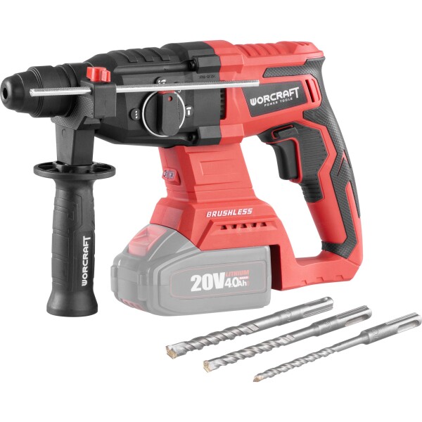 AKU vrtací kladivo, 3J, SDS+, 20V, BRUSHLESS, ShareSYS, WORCRAFT CRH-S20LiBA