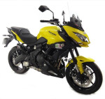 Kawasaki Versys 650 10-25 Klín pod motor - Matná černá-stříbrná mřížka