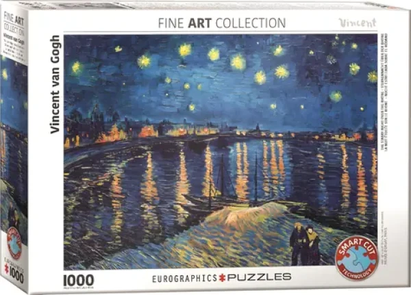 EUROGRAPHICS Puzzle Hvězdná noc nad Rhonou