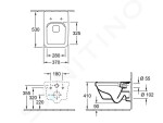 VILLEROY & BOCH - Architectura Závěsné WC se sedátkem SoftClosing, DirectFlush, CeramicPlus, alpská bílá 5685HRR1