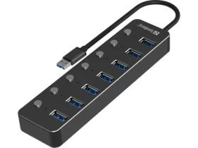 Sandberg USB-A HUB černá / 7x USB 3.0 (134-33)