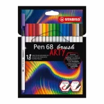 STABILO® Pen 68 brush - ARTY - 18 ks sada - 18 různých barev (568/18-21-20)