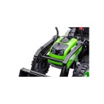 Mamido Dětský elektrický traktor s lopatou zelený