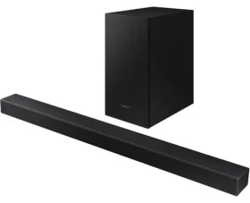 SAMSUNG HW-T420 černá / 2.1 kanálový soundbar / 150 W / Bluetooth / USB / optický vstup (8806090290992)