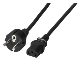 EFB Schuko - C13 / Napájecí kabel / 2 m / černá / 10 A / 250 V (EK508SW.2)