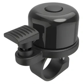 Hama AirBell černá / Zvonek na kolo se skrytým držákem pro AirTag / 85 dB / průměr 2,2 cm
