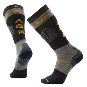 Unisex merino ponožky SMARTWOOL Snowboard Full Cushion Arbor OTC Socks, Black velikost: 42-45 (L)