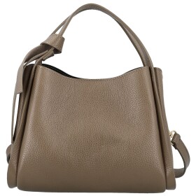 Luxusní dámská kožená kabelka do ruky Roswita, taupe