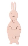 Dřevěné puzzle pro děti paní králíčí