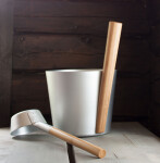 Hliníkové vědro Rento s rukojetí, nerez