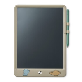 LIEWOOD Magnetický LCD kreslící tablet Zora Dinosaurus / Mist, béžová barva, plast