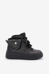 Wysokie Sneakersy Z Saszetką Na Platformie Czarne Saramis Velikost: 39