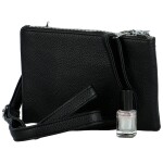 Trendy dámská koženková crossbody kabelka MaxFly Silverio, černá
