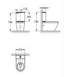 GROHE - Euro Ceramic Splachovací nádržka, zadní napouštění, alpská bílá 102502SH00