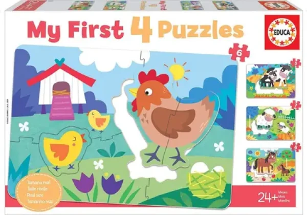 EDUCA Moje první puzzle Maminky a mláďátka 4v1