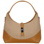 Trendy dámská koženková kabelka do ruky Lussy, hnědá