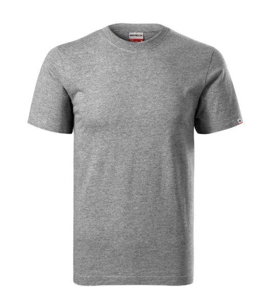 Base tričko unisex tmavě šedý melír 12 (brand label) M