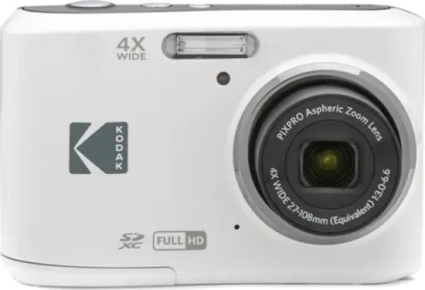 Kodak Friendly Zoom FZ45 bílá / Kompaktní fotoaparát / 2.7" LCD / 16 MPix BSI CMOS / 4x optický zoom / SD (FZ45 WH)