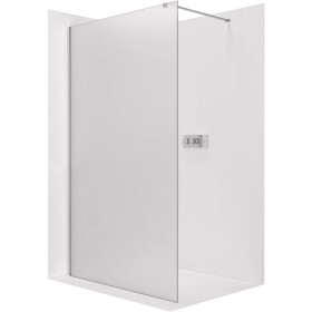 CERANO Sprchová zástěna Walk-in Onyx Cube L/P - 8 mm - hranatá vzpěra - chrom, mléčné sklo - 160x200 cm