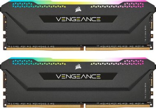 Corsair Vengeance RGB PRO SL Black 64GB (2x32GB) 3200 MHz / DDR4 / PC4-25600 / CL16-20-20-38 / 1.35V / XMP2.0 (CMH64GX4M2E3200C16)