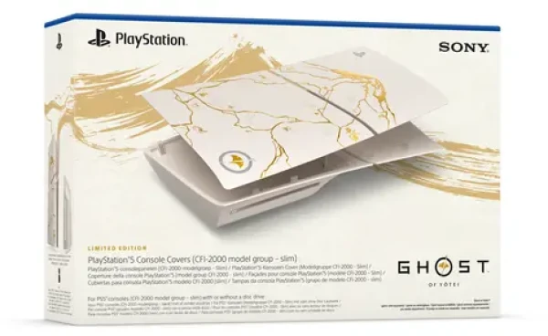 PS5 Kryt konzole – Ghost of Yotei (Gold Limited Edition) / pro PlayStation 5 (Slim) PlayStation 5 Digital (Slim) (PS711000048191)