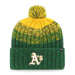 47 Brand Pánská zimní čepice Oakland Athletics MLB Cascade ’47 CUFF KNIT Dark Green
