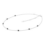 Stříbrný náhrdelník s onyxem Maira - stříbro 925/1000, onyx, Černá