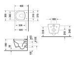 DURAVIT - Soleil by Starck Závěsné WC, Rimless, bílá 2590090000