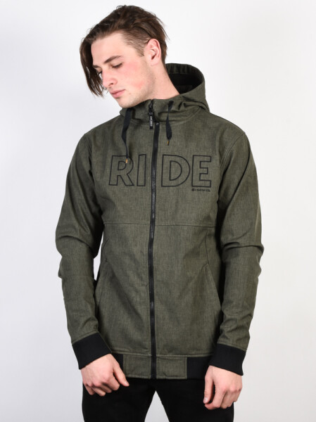 Ride Pike 10/5 BLACK OLIVE MELANGE pánská jarní bunda - S