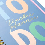 Busy B Nedatovaný zápisník pro učitele Graphic, modrá barva, multi barva, papír