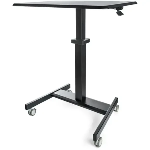 StarTech Mobilní stojan na kolečkách černá / Pracovní stanice / výškově nastavitelná / nosnost 30 kg / 60x80x110 cm (STSCART2)