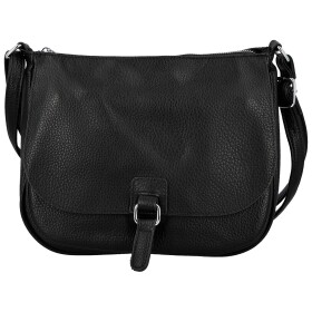 Trendy dámská koženková crossbody kabelka Grácie, černá