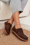 Dámské polobotky typu barefoot z přírodního semiše Zazoo 327 čokoládové 37