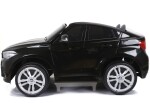 Mamido Elektrické autíčko BMW X6 M dvoumístné XXL lakované černé