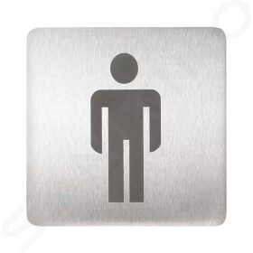 SANELA - Příslušenství Piktogram WC muži, nerez SLZN 44AA