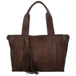 Trendy dámská koženková kabelka na rameno Marga, coffee